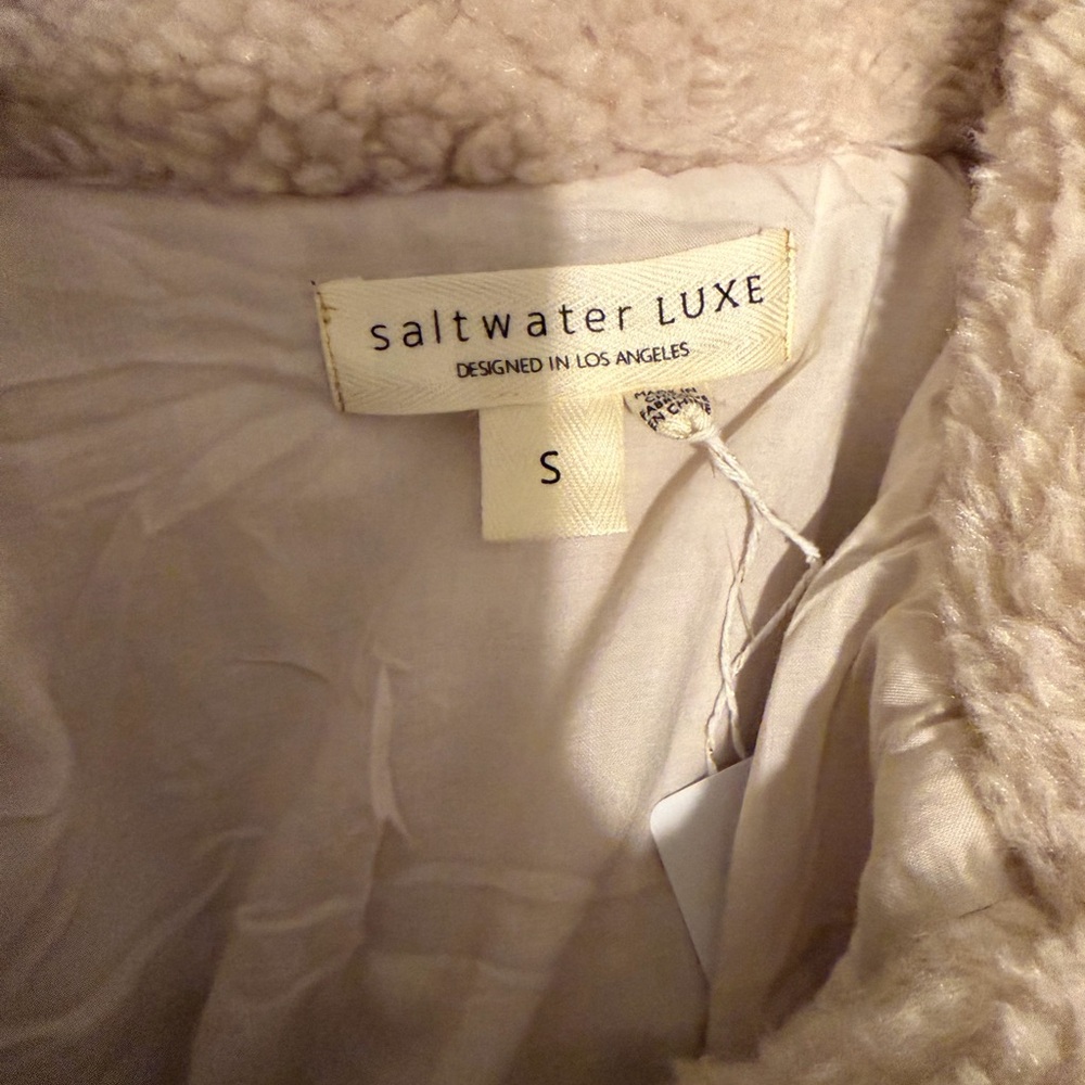 Saltwater LUXE Cream Teddy Jacket - Picture 8 of 9